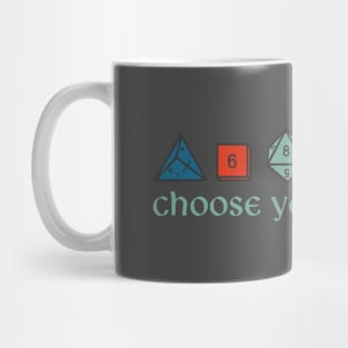 Retro Choose Your Weapon Mug